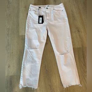NWT PAIGE hoxton slim crop high rise slim leg jeans
